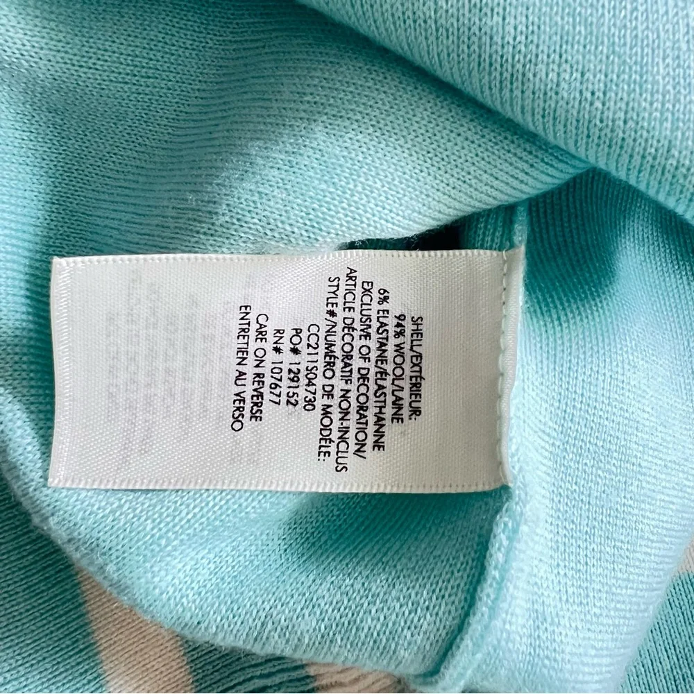 Alice + Olivia GLEESON APRÈS PULLOVER 100% Merino Wool SZ L Julep - Picture 6 of 7
